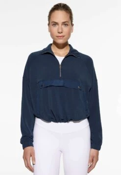 Oysho With CollarFelpaMottled Royal Blue Donna Felpe OY121J03X-K11