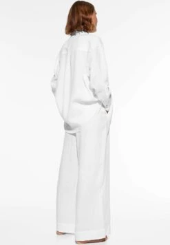 Oysho GinghamLong-Sleeved - Camicia - White -Fashion Brand a046e3ded6df44a0aa124fea1ef2a240