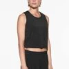 Oysho Cropped Microperforated Technical Sleeveless TopBlack Donna T-shirt E Top OY141D097-Q11 -Fashion Brand a39d9090132d4691a212edb1c6154380