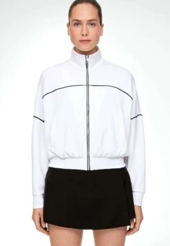 Oysho Cuffed With Piping 31799791Giacca SportivaWhite Donna Giacche E Blazer OY121G01M-A11