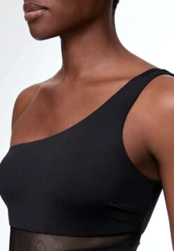 Oysho Sheer Panel AsymmetricCostume Da BagnoBlack Donna Moda Mare OY181G07P-Q11 -Fashion Brand a645ef1f1299408e9c61c74b2cd031a5