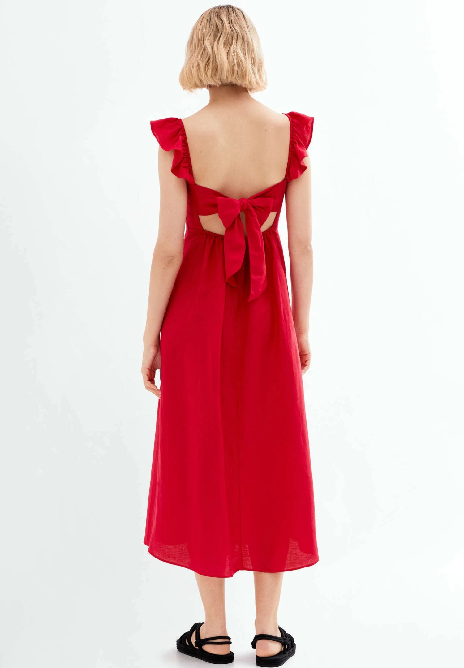 Oysho MidiVestito EstivoRed Donna Vestiti OY121C0CC-G11 4 Oysho MidiVestito EstivoRed Donna Vestiti OY121C0CC-G11 - immagine 2