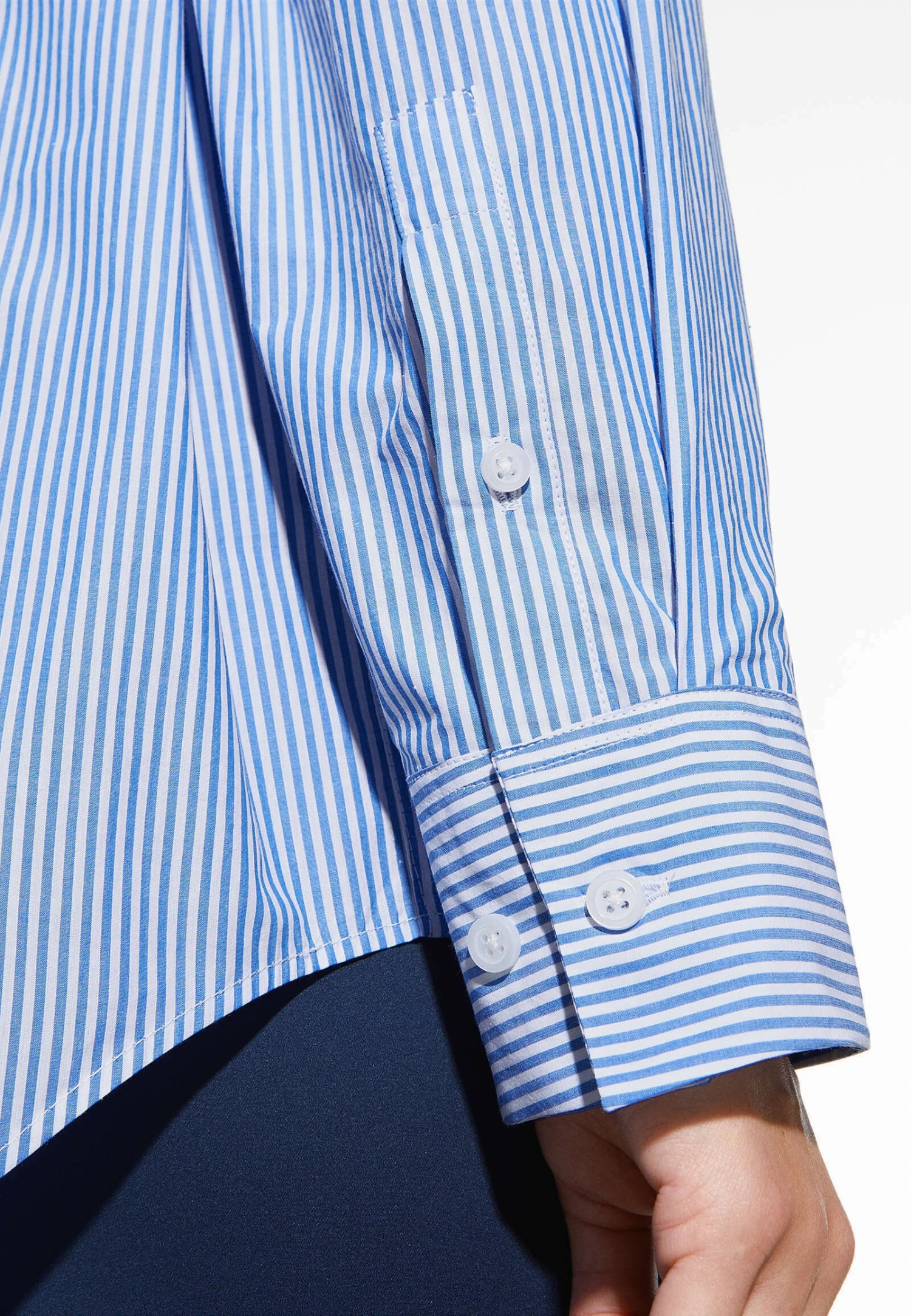 Oysho Striped Poplin OversizeCamiciaLight Blue Donna Camicie E Bluse OY121E06W-K11 7 Oysho Striped Poplin OversizeCamiciaLight Blue Donna Camicie E Bluse OY121E06W-K11 - immagine 5