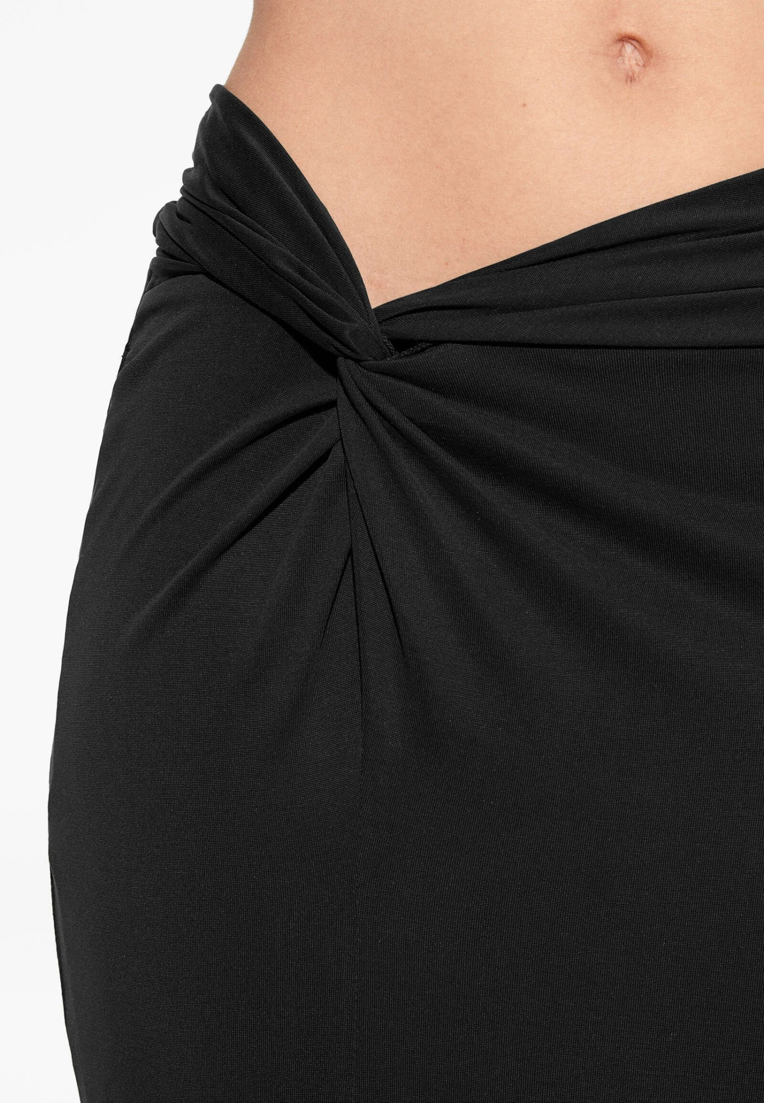 Oysho Modal Knot Midi - Gonna Lunga - Black 6 Oysho Modal Knot Midi - Gonna Lunga - Black - immagine 4