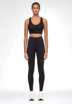 Oysho Compressive Core Control 70 Cm Ankle-Length- Leggings - Black