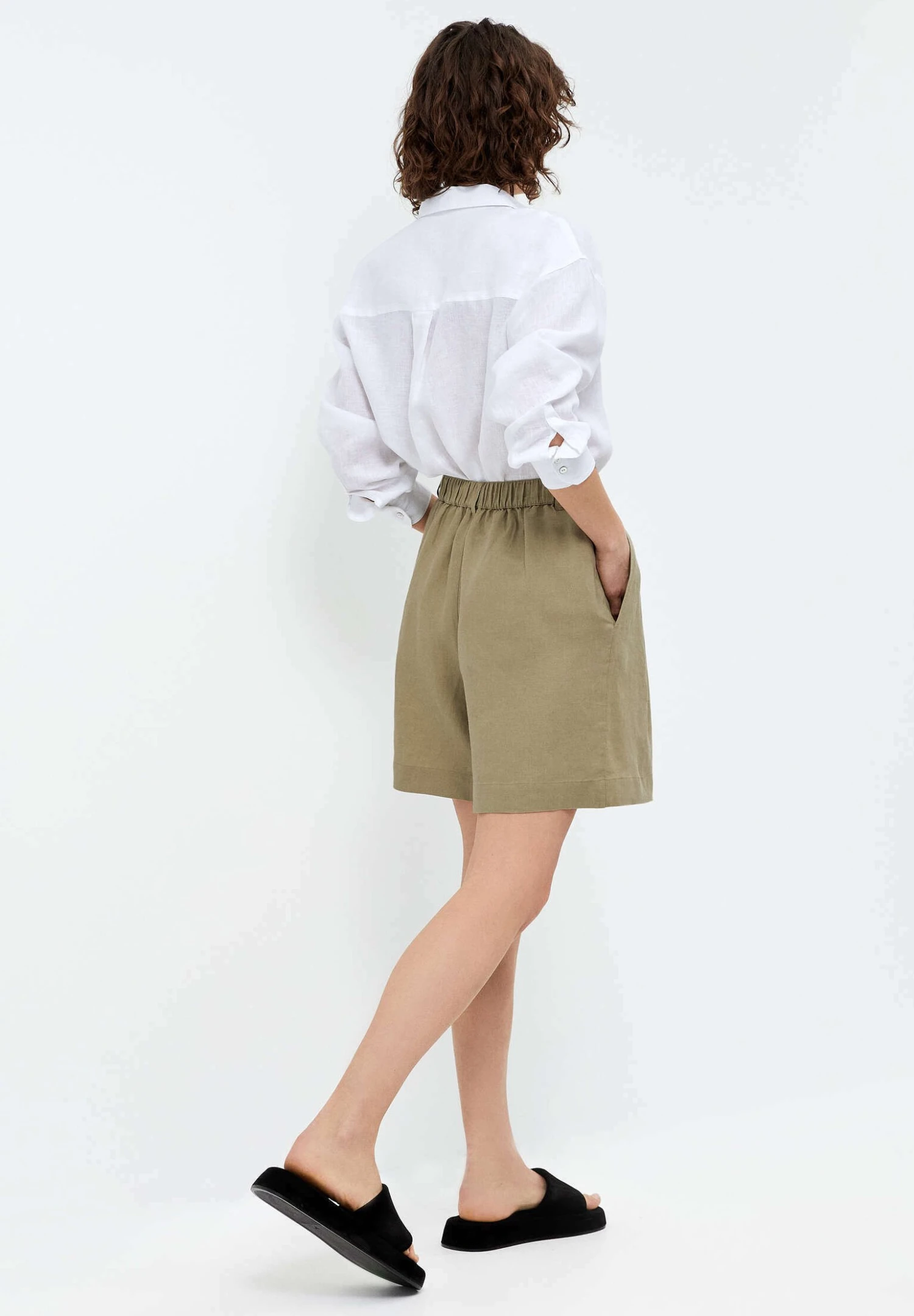 Oysho Bermuda - Shorts - Khaki 5 Oysho Bermuda - Shorts - Khaki - immagine 3