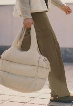 Oysho PADDED SHOPPER - Shopping Bag - Beige