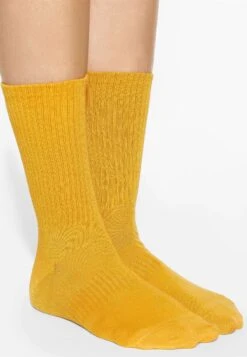 Oysho Plain ClassicCalzeMottled Yellow Donna Calze OY181F0RK-E11