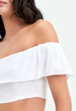 Oysho Off-Shoulder CamicettaWhite Donna Camicie E Bluse OY121E06R-A11 -Fashion Brand ac3074b1ee074ae59753ad1bacac7b92