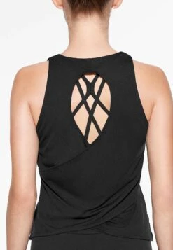 Oysho Cross Back TopBlack Donna T-shirt E Top OY141D09E-Q11 -Fashion Brand b0d02e3f59e747eea4b3a2899fcbcd9a