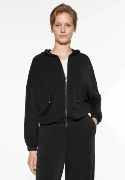 Oysho Soft-TouchFelpa Con ZipBlack Donna Felpe OY121U029-Q11