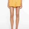 Oysho WashedShortsMottled Yellow Donna Shorts OY121S03I-E11