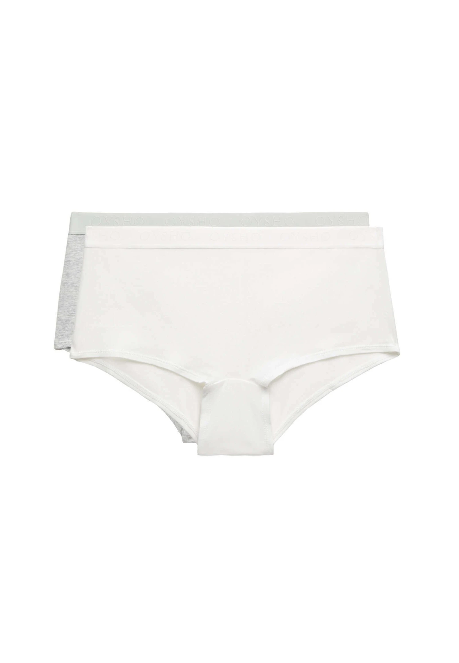 Oysho 2 Pack Boxers With Logo - Culotte - White 7 Oysho 2 Pack Boxers With Logo - Culotte - White - immagine 5