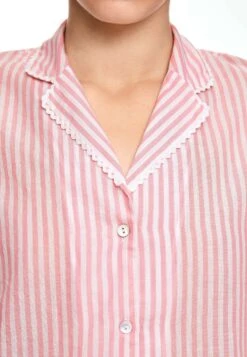 Oysho Stripe Short-SleevedMaglia Del PigiamaPink Donna Intimo Notte E Loungewear OY181Q12K-J11 -Fashion Brand b4e08e05e057447d8c2a2b454cc0a140