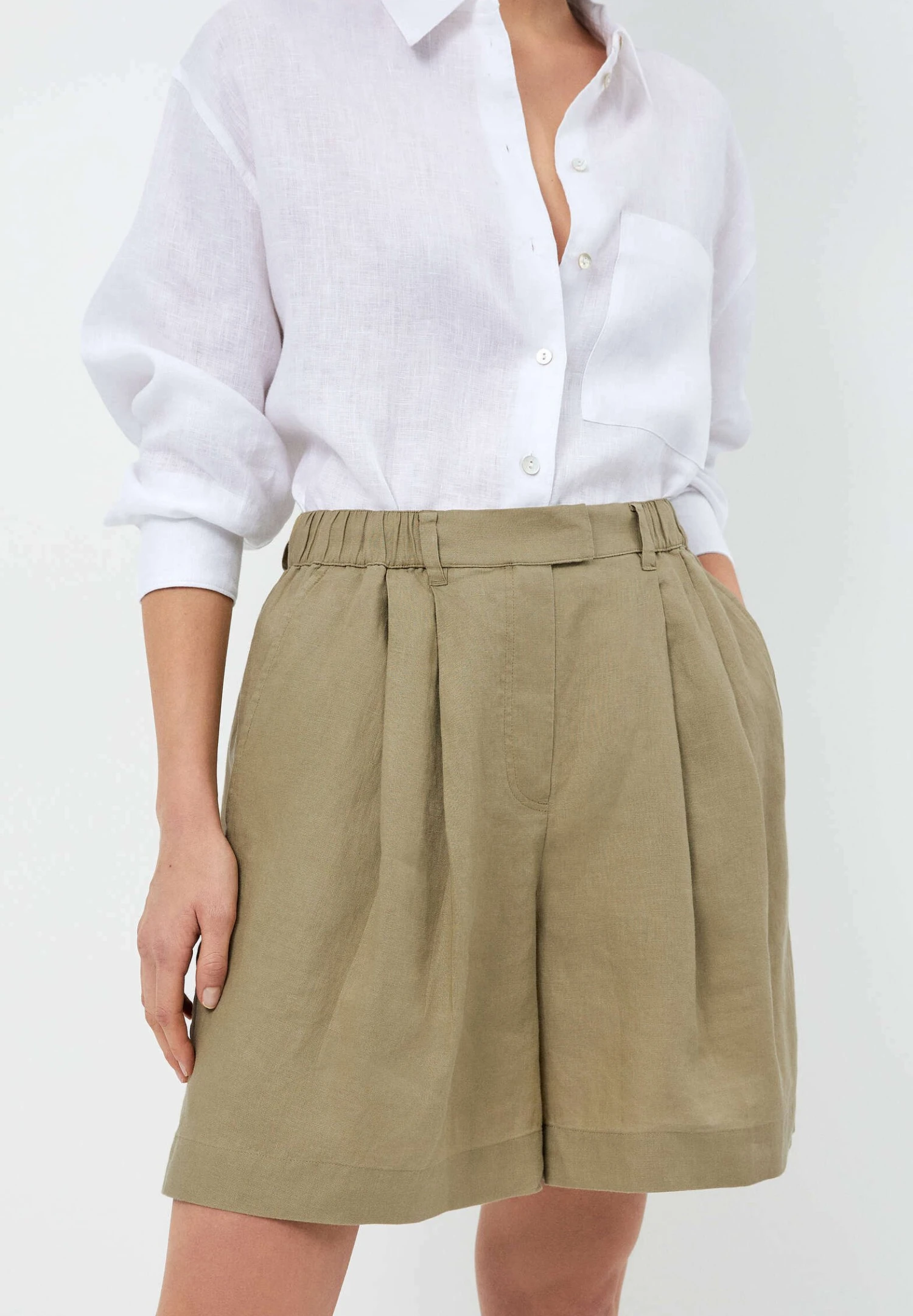 Oysho Bermuda - Shorts - Khaki 3 Oysho Bermuda - Shorts - Khaki