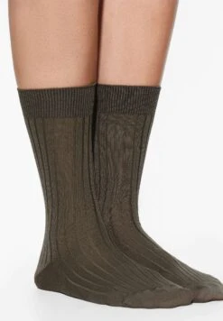 Oysho Silk Classic - Calze - Khaki