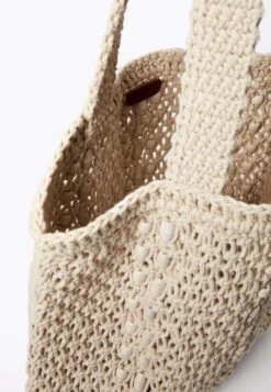 Oysho Macramé - Shopping Bag - Beige -Fashion Brand ba17a309869b4242965d7c0a9c07224e