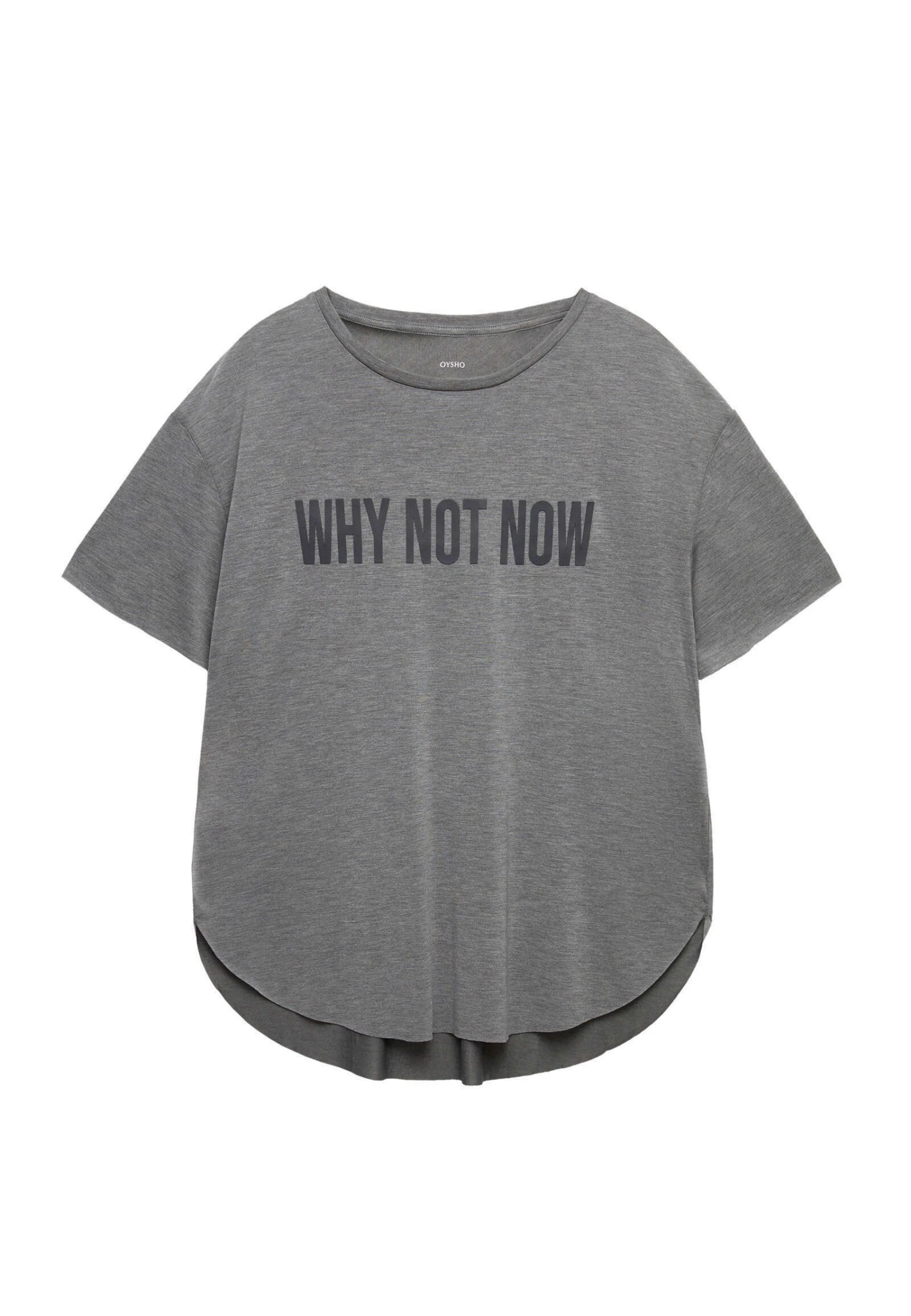 Oysho Short Sleeve With Slogan- T-Shirt Con Stampa - Light Grey 8 Oysho Short Sleeve With Slogan- T-Shirt Con Stampa - Light Grey - immagine 6