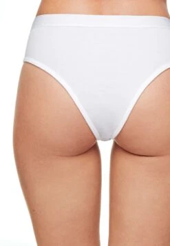 Oysho 2 Pack High-Waisted Brazilian With LogoSlipWhite Donna Intimo OY181R1BM-A11 -Fashion Brand bd6410e178d8409a881b72f4b024b9f5