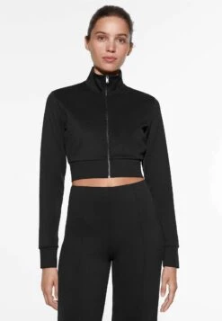 Oysho CroppedFelpa Con ZipBlack Donna Felpe OY121J040-Q11