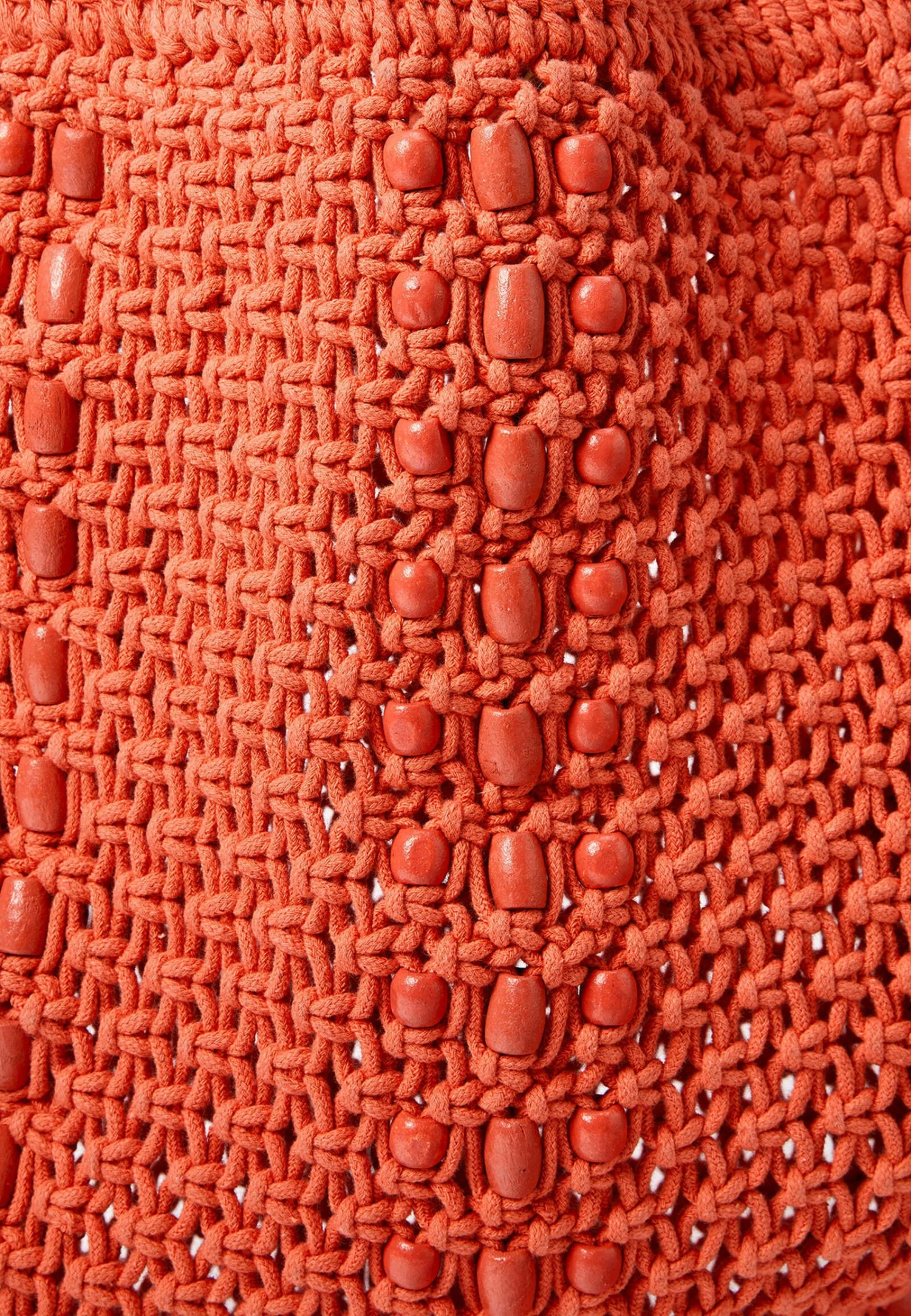 Oysho Macramé - Shopping Bag - Orange 8 Oysho Macramé - Shopping Bag - Orange - immagine 6