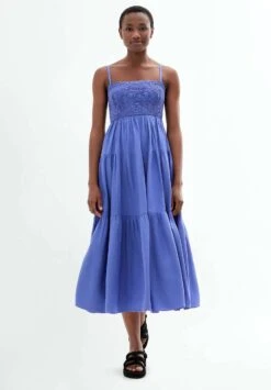 Oysho Strappy Ruched - Vestito Estivo - Purple