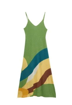 Oysho Shiny Strappy Abito In MagliaGreen Donna Vestiti OY121C0B6-M11 -Fashion Brand c7c44061244944d2829706edfdfd77a6