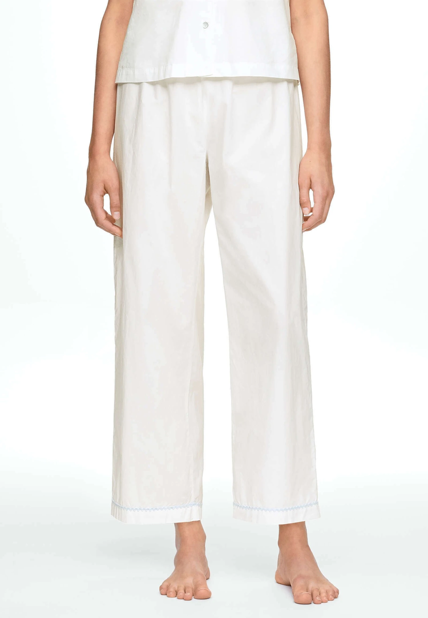 Oysho Lace TrimPantaloni Del PigiamaWhite Donna Intimo Notte E Loungewear OY181O145-A11 3 Oysho Lace TrimPantaloni Del PigiamaWhite Donna Intimo Notte E Loungewear OY181O145-A11