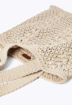 Oysho Macramé - Shopping Bag - Beige -Fashion Brand c8e696a312354b3ebbf47b504f1e4cc5