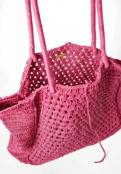 Oysho Open-Weave Shopping BagPink Donna Borse OY151H09N-J11 -Fashion Brand cc9433b42e3f4659a84bff7c889efd20