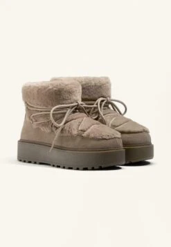 Oysho LACE-UP - Stivali Da Neve - Light Brown -Fashion Brand cdd810cbbaa640f195f8792040da0631