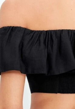 Oysho Off-Shoulder CamicettaBlack Donna Camicie E Bluse OY121E06R-Q11 -Fashion Brand ce495fb35a4844858bdfe83a2b644914