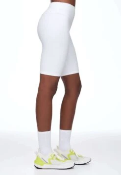 Oysho Comfortlux High-Rise Cycle  - Shorts - White -Fashion Brand d08533ebfc544a6586633f442ce6e46b