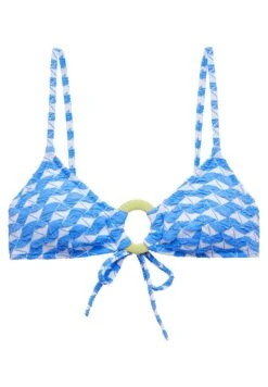 Oysho Geometric JacquardBikini Pezzo SopraLight Blue Donna Moda Mare OY181J0BV-K11 -Fashion Brand d1f1cce0a69f495bafffe7c97945211d