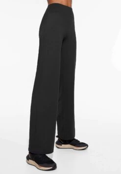 Oysho High-Rise Comfortlux Straight-Leg - Pantaloni - Black -Fashion Brand d2666df7db884ae39317317b5f61f9b0