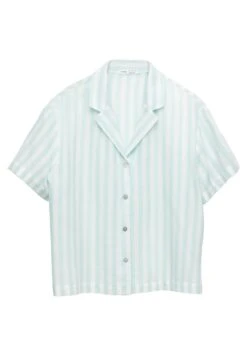 Oysho Stripe Short-SleevedMaglia Del PigiamaGreen Donna Intimo Notte E Loungewear OY181Q12H-M11 -Fashion Brand d450f59e23db425f8ba95ddea3100a58