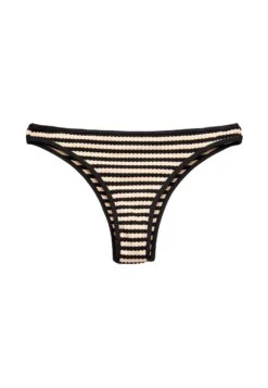 Oysho Textured Stripe Bikini Pezzo SottoBlack Donna Moda Mare OY181I0NZ-Q11 -Fashion Brand d6fb115863a943079045de82ad626775