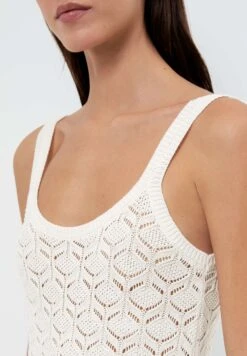 Oysho Long CrochetAbito In MagliaOff White Donna Vestiti OY121C0BW-A11 -Fashion Brand d95065ce61fa48318a95225ddca29ab6