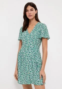 Oysho Floral Short Vestito EstivoGreen Donna Vestiti OY121C0B9-M11