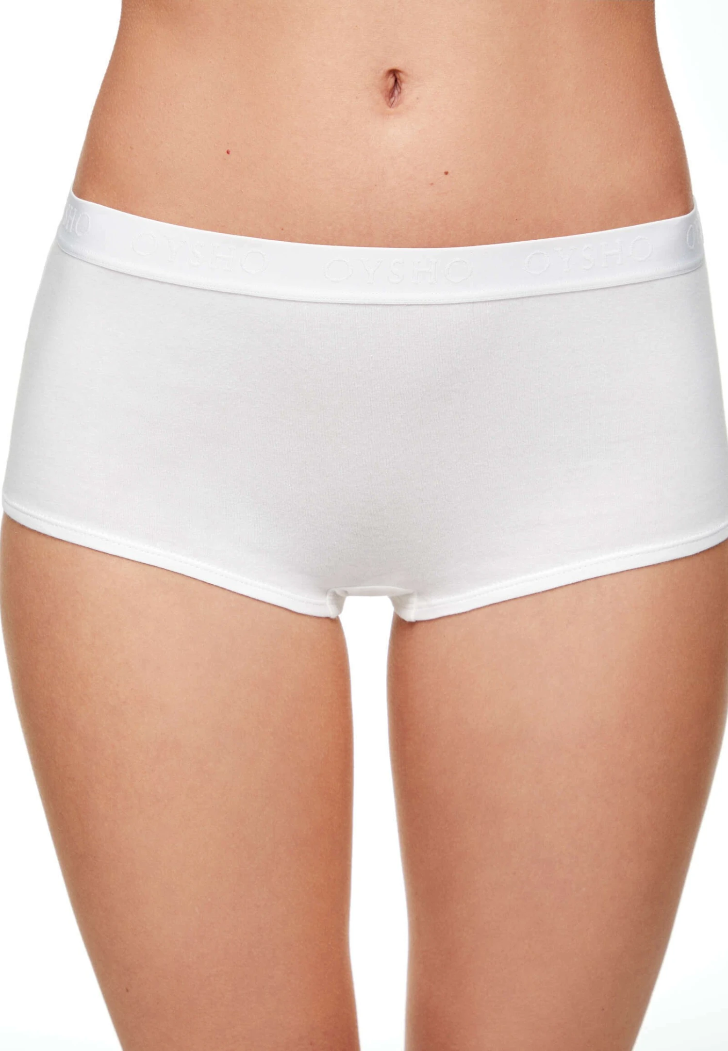 Oysho 2 Pack Boxers With Logo - Culotte - White 3 Oysho 2 Pack Boxers With Logo - Culotte - White