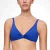 Oysho Draped HalterBikini Pezzo SopraBlue Donna Moda Mare OY181J0BP-K11