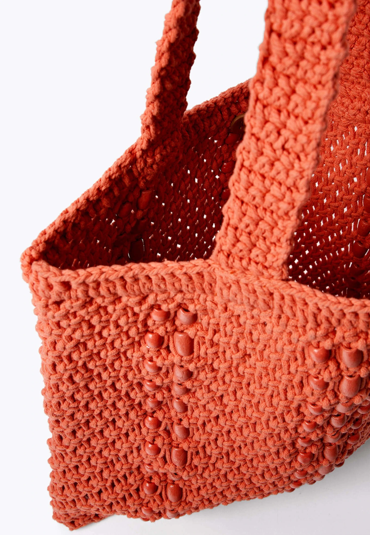 Oysho Macramé - Shopping Bag - Orange 7 Oysho Macramé - Shopping Bag - Orange - immagine 5