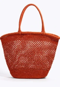 Oysho Open Weave BasketShopping BagOrange Donna Borse OY151H09X-H11 -Fashion Brand e7fd11cc5a94402eba6cf8bd66a3e3b8