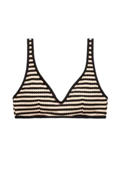 Oysho Textured Stripe Halter Bikini Pezzo SopraBlack Donna Moda Mare OY181J0CF-Q11 -Fashion Brand ea8977d9ae2f477998a87c43a1f935ad