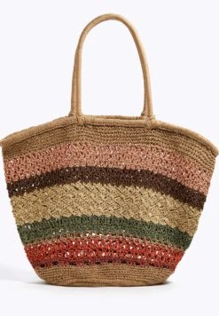 Oysho Open Weave BasketShopping BagMulti Coloured Donna Borse OY151H09X-T11 -Fashion Brand eddcf5cb75334a9c8e682bec58989557
