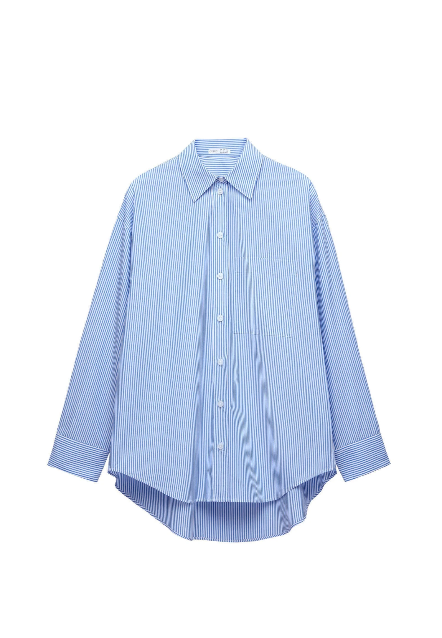 Oysho Striped Poplin OversizeCamiciaLight Blue Donna Camicie E Bluse OY121E06W-K11 9 Oysho Striped Poplin OversizeCamiciaLight Blue Donna Camicie E Bluse OY121E06W-K11 - immagine 7
