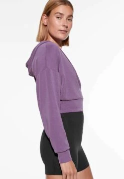 Oysho Modal Open- Felpa Con Cappuccio - Lilac -Fashion Brand f17dd8901cdb49ee8ca113419e939d60
