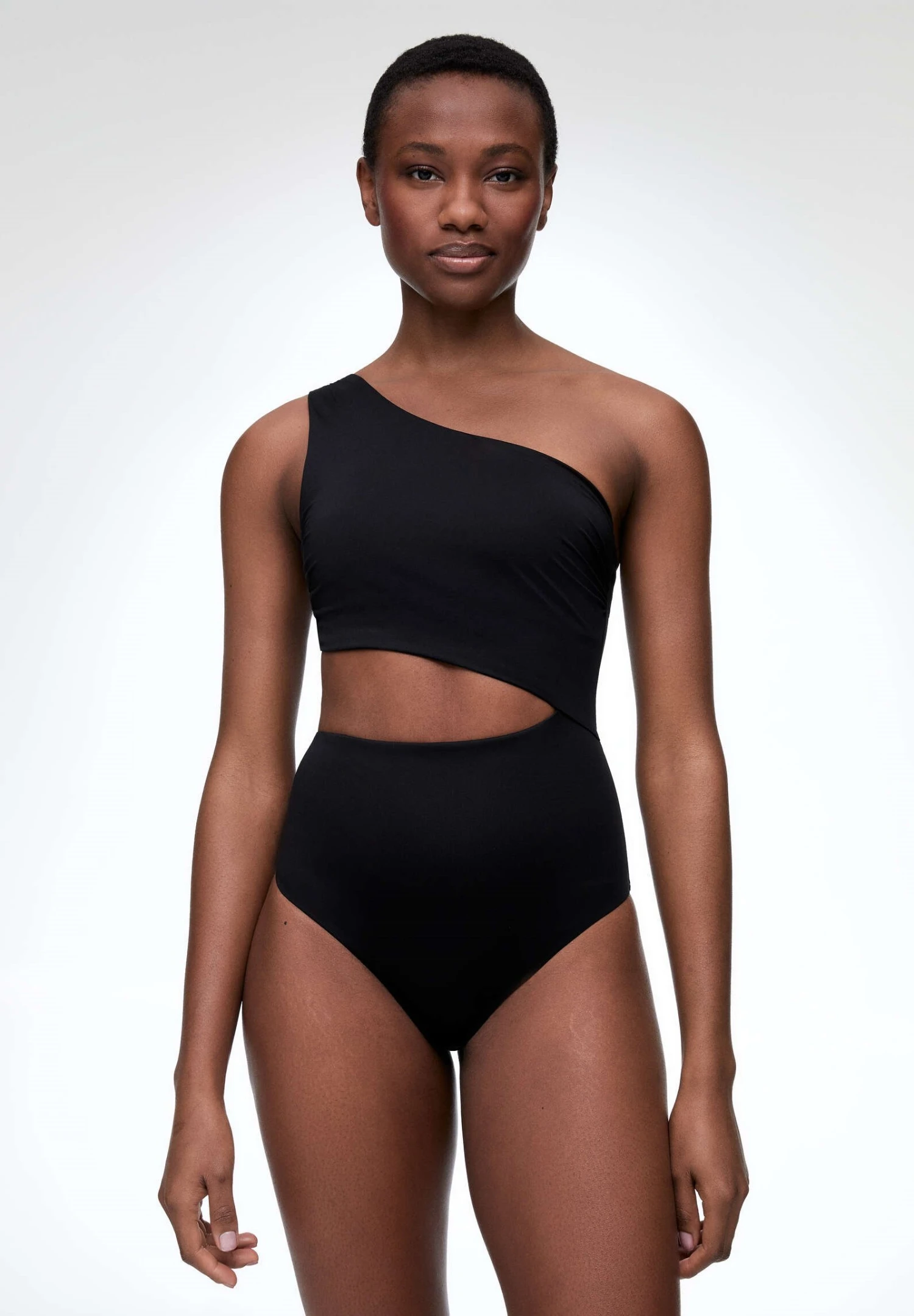 Oysho Floral Asymmetric - Costume Da Bagno - Black 6 Oysho Floral Asymmetric - Costume Da Bagno - Black - immagine 4