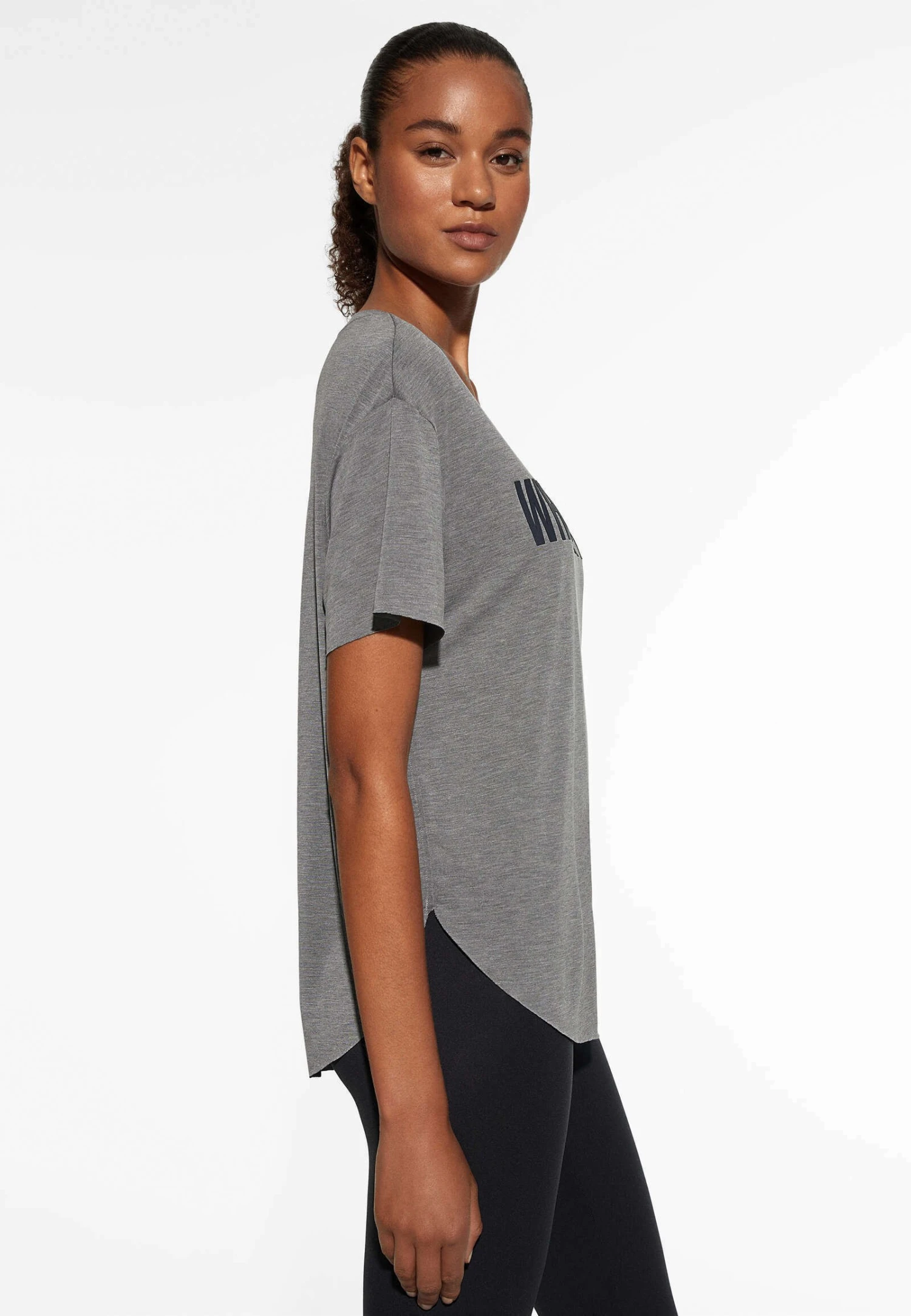 Oysho Short Sleeve With Slogan- T-Shirt Con Stampa - Light Grey 6 Oysho Short Sleeve With Slogan- T-Shirt Con Stampa - Light Grey - immagine 4