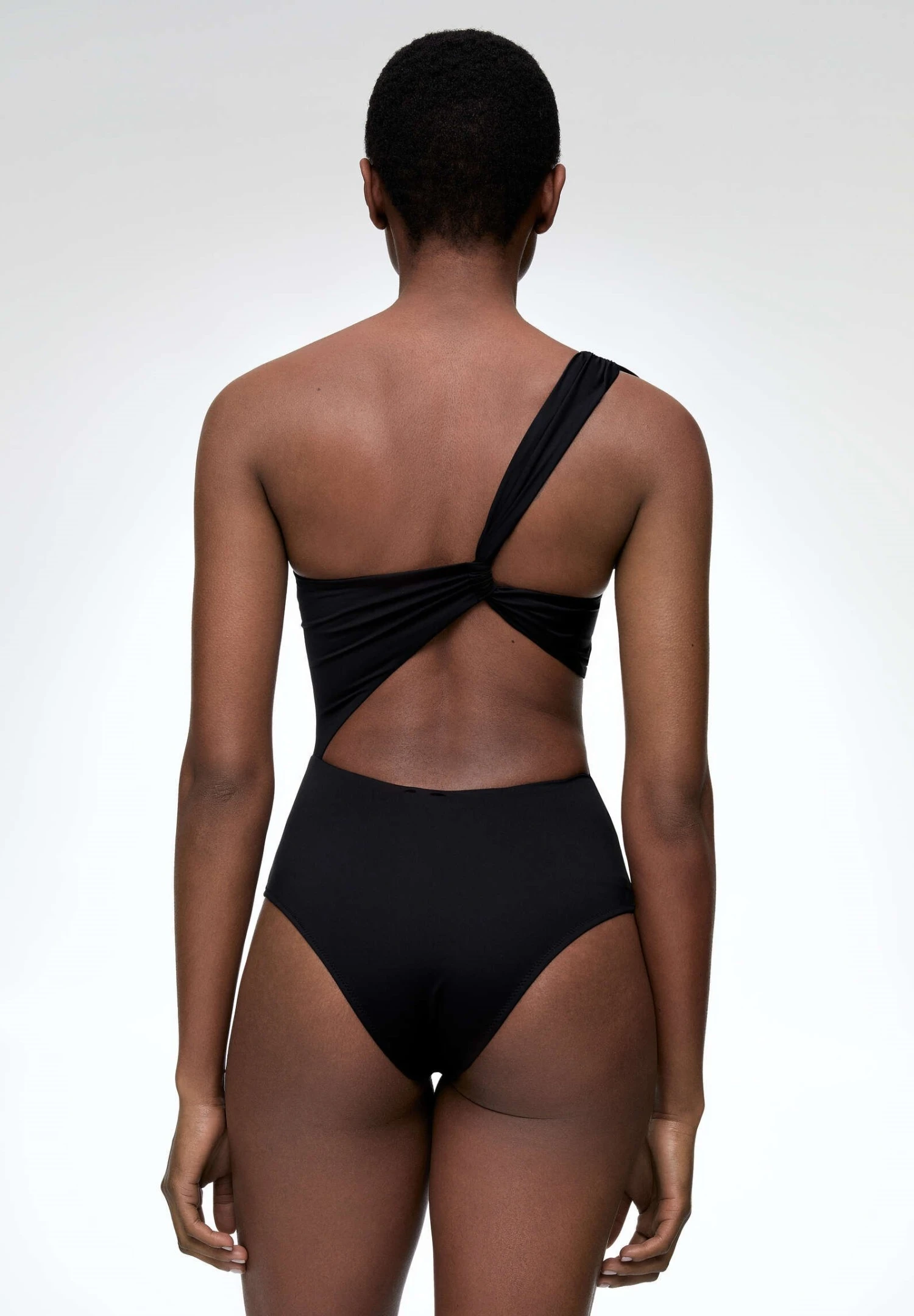 Oysho Floral Asymmetric - Costume Da Bagno - Black 5 Oysho Floral Asymmetric - Costume Da Bagno - Black - immagine 3